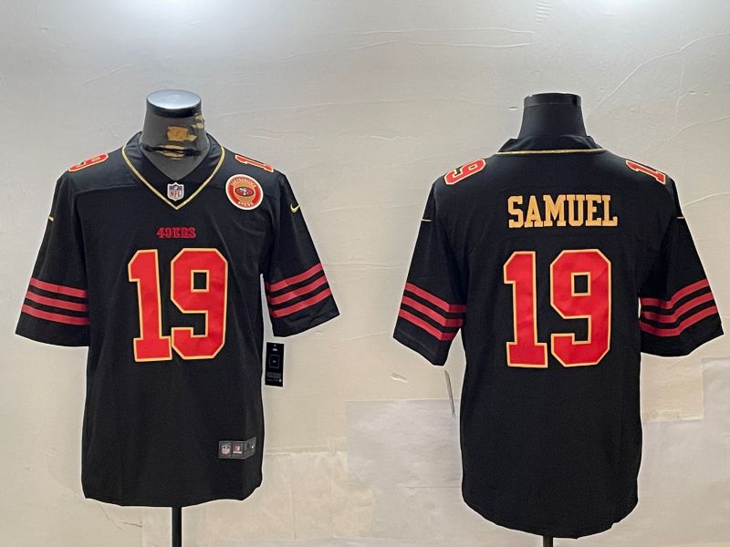 Men San Francisco 49ers #19 Samuel Black Gold 2024 Nike Limited NFL Jersey style 12305->san francisco 49ers->NFL Jersey